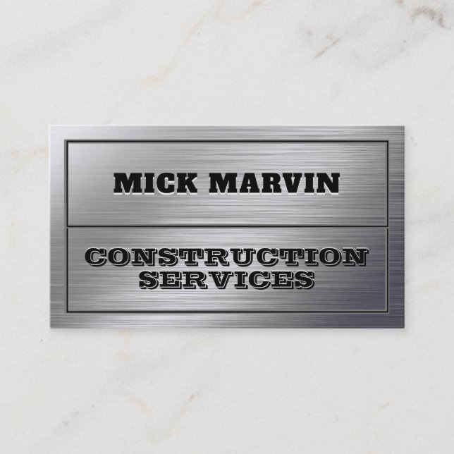 Imitate Metallstruktur stark Visitenkarte (Vorderseite)