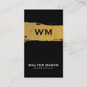 Imitate mit goldfarbenem, schwarzem Hintergrund Visitenkarte