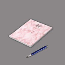 Imitate Monogramm Rosa Marmor: 5,5" x 8,5" Matte