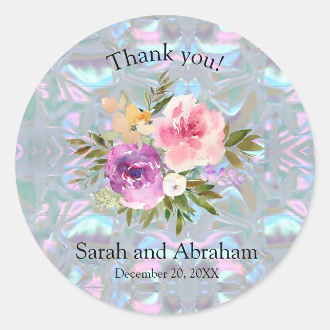 Imitate Mutter von Pearl Runder Aufkleber (Vorderseite)