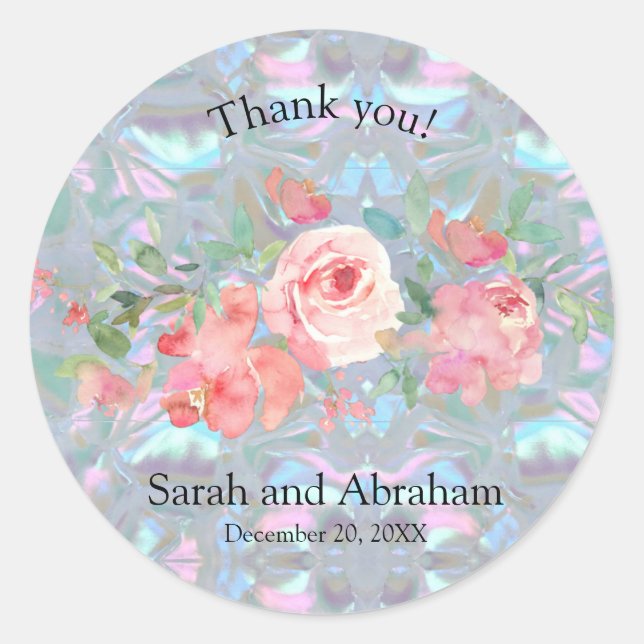 Imitate Mutter von Pearl Runder Aufkleber (Vorderseite)