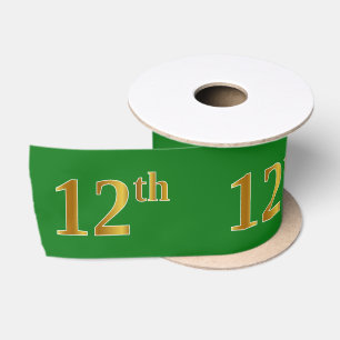 Imitate/Nachahmung Gold "12." Veranstaltungsnummer Satinband