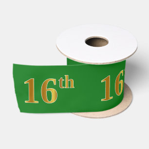 Imitate/Nachahmung Gold "16." Veranstaltungsnummer Satinband