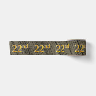 Imitate/Nachahmung Gold "22." Veranstaltungsnummer Satinband