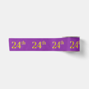 Imitate/Nachahmung Gold "24." Veranstaltungsnummer Satinband