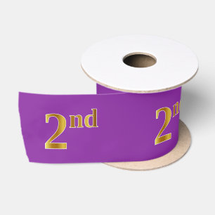Imitate/Nachahmung Gold "2." Veranstaltungsnummer  Satinband