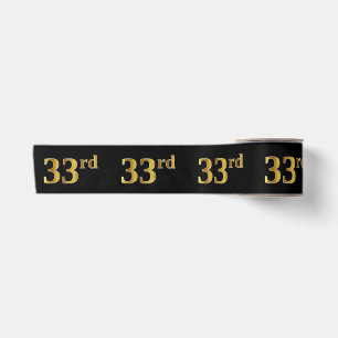 Imitate/Nachahmung Gold "33." Veranstaltungsnummer Satinband