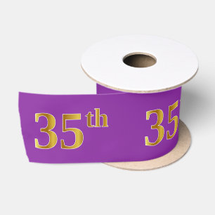 Imitate/Nachahmung Gold "35." Veranstaltungsnummer Satinband