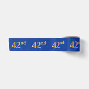 Imitate/Nachahmung Gold "42." Veranstaltungsnummer Satinband
