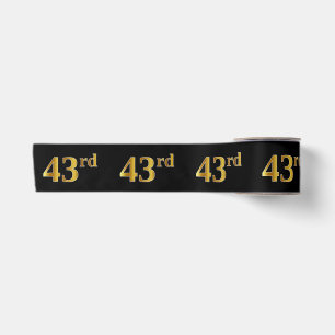 Imitate/Nachahmung Gold "43." Veranstaltungsnummer Satinband