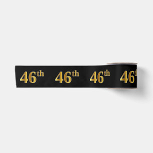 Imitate/Nachahmung Gold "46." Veranstaltungsnummer Satinband