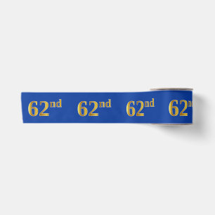 Imitate/Nachahmung Gold "62." Veranstaltungsnummer Satinband
