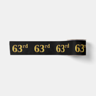 Imitate/Nachahmung Gold "63." Veranstaltungsnummer Satinband
