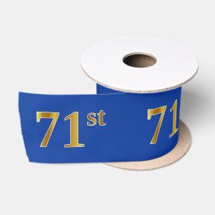 Imitate/Nachahmung Gold "71." Veranstaltungsnummer Satinband