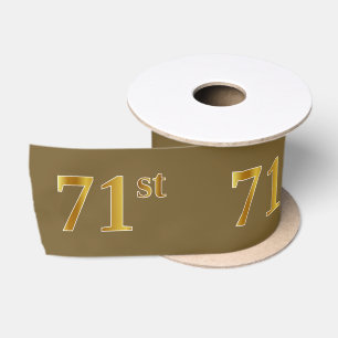 Imitate/Nachahmung Gold "71." Veranstaltungsnummer Satinband