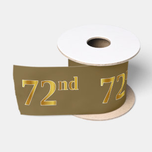 Imitate/Nachahmung Gold "72." Veranstaltungsnummer Satinband