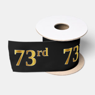 Imitate/Nachahmung Gold "73." Veranstaltungsnummer Satinband