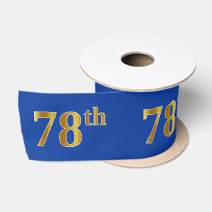 Imitate/Nachahmung Gold "78." Veranstaltungsnummer Satinband