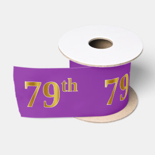 Imitate/Nachahmung Gold "79." Veranstaltungsnummer Satinband