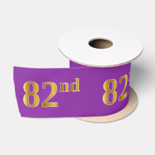 Imitate/Nachahmung Gold "82." Veranstaltungsnummer Satinband