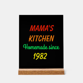 IMITATE Neon Retro Style Mamas hausgemachte Küche Acrylschild