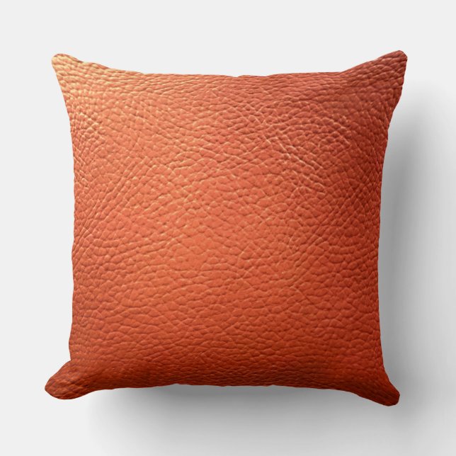 Imitate Orange Leather Kissen (Vorderseite)