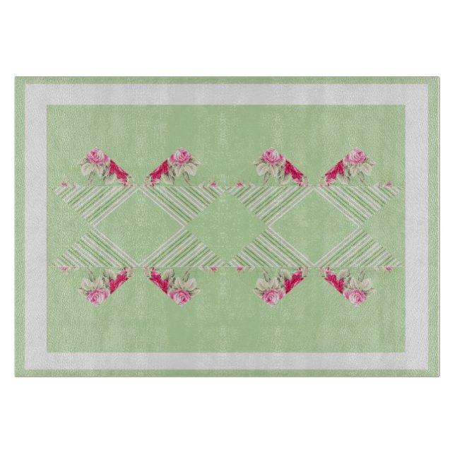 Imitate Patchwork Glasschneider Schneidebrett (Vorderseite)