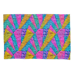 Imitate Patchwork Quilt Inspiriert Boho Trompe L'o Kissenbezug