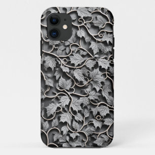 Imitate Pewter Gray 3D Carved Case-Mate iPhone Hülle