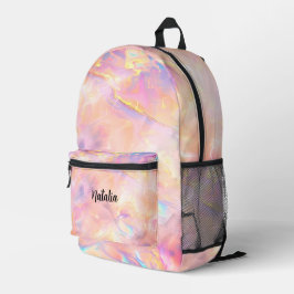 Imitate Pink Fire Opal Texture Girls Bedruckter Rucksack