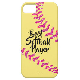 Imitate Pink Glitzer Softball Sticks Case-Mate iPhone Hülle