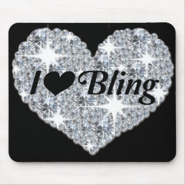 Imitate Rautenmaus "i Liebe bling" Mousepad