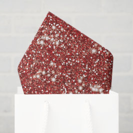 Imitate Red Glitzer Texture Look-like Design Seidenpapier