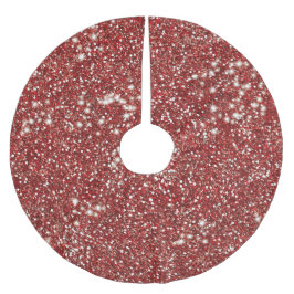 Imitate Red Glitzer Texture Look-like Graphic Polyester Weihnachtsbaumdecke