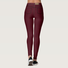 Imitate Red Jeans Leggings