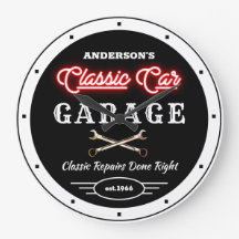 Imitate Red Neon Classic Autogarage   