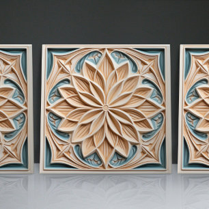 Imitate Relief Floral marokkanischen Tile Wohngest Fliese