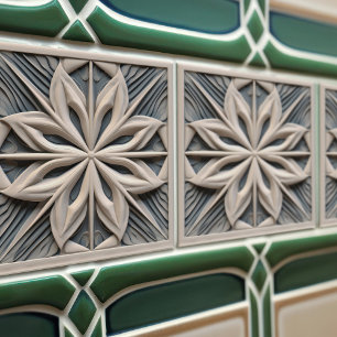 Imitate Relief Floral marokkanischen Tile Wohngest Fliese