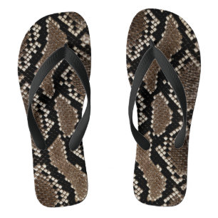 Imitate Reticulated Python Schlange Skin Flip Flop