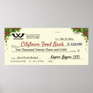 Imitate Riesen-Wohltätigkeit Karo Weihnachtssterne Poster