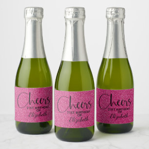 Imitate Rosa GLITZER Geburtstag Mini