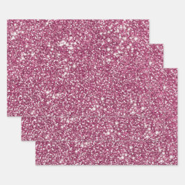 Imitate Rosa Glitzer Textur Look like Graphic Geschenkpapier Set