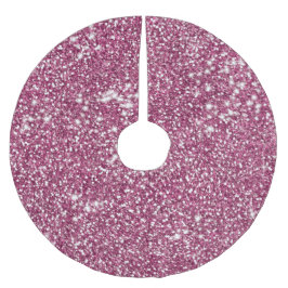 Imitate Rosa Glitzer Textur Look like Graphic Polyester Weihnachtsbaumdecke
