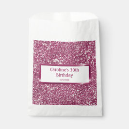 Imitate Rosa Glitzer Textur mit benutzerdefinierte Geschenktütchen