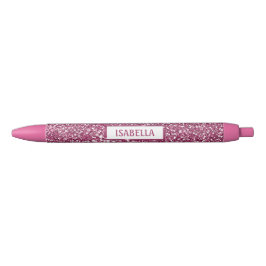 Imitate Rosa Glitzer Textur mit Individuelle Name  Kugelschreiber