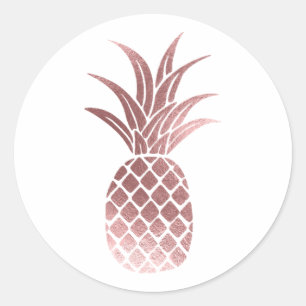 Imitate Rose Gold Foil Ananas Aufkleber