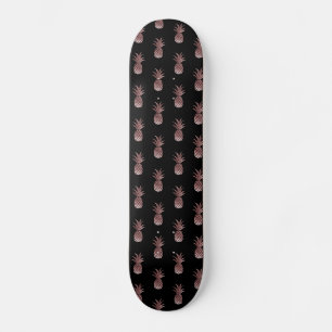 Imitate Rose Gold Foil Ananas Muster Skateboard