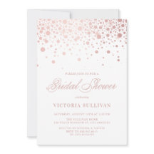 Imitate Rose Gold Foil Confetti Dots Brautparty