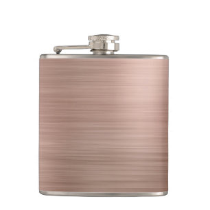 Imitate Rose Gold gegossen Metallic Flachmann