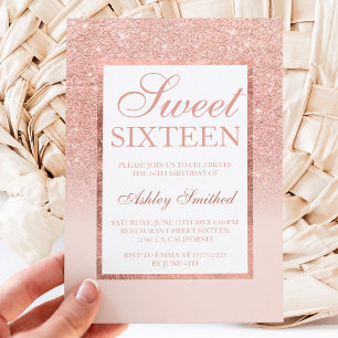 Imitate Rose Gold Glitzer elegantes Budget Sweet 1